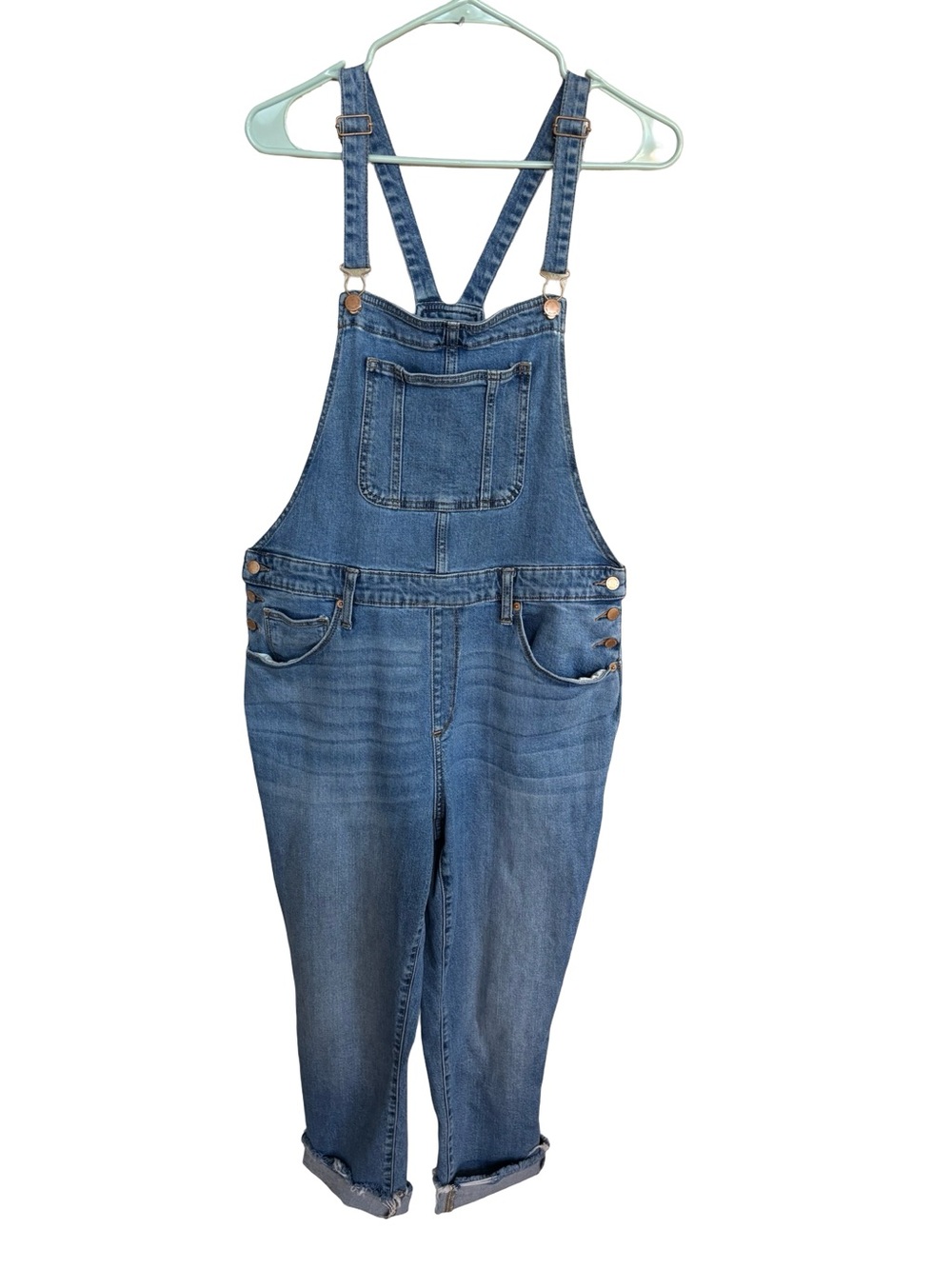 Universal Thread Denim Blue Women's Overalls Jeans Sz 12